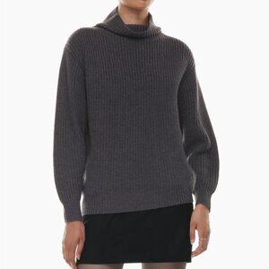 Aritzia Gray Turtleneck Sweater